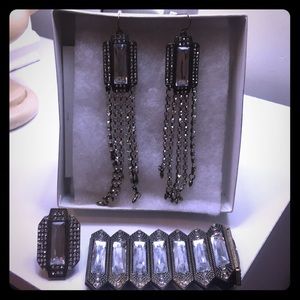 Art Deco style fashion jewelry set